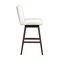 Armen Living Basila Swivel Bar Stool in Gray Oak Wood Finish with Pearl Fabric 840254332225 - alternate 8